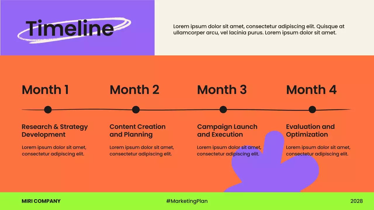 Purple Trendy Marketing Plan Presentation