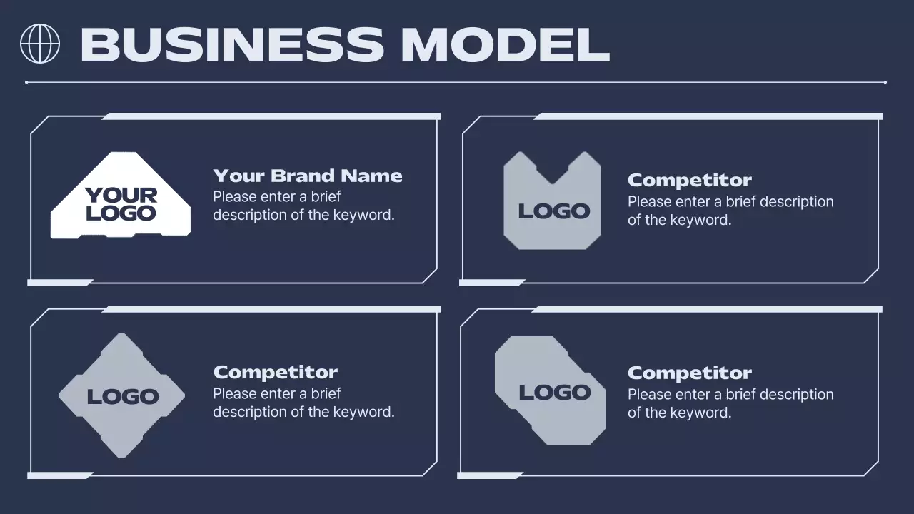 Navy Modern Ai Business Pitch Presentation