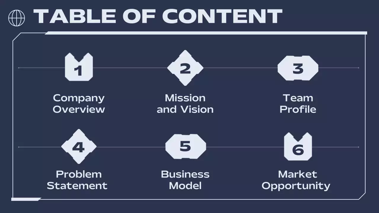 Navy Modern Ai Business Pitch Presentation