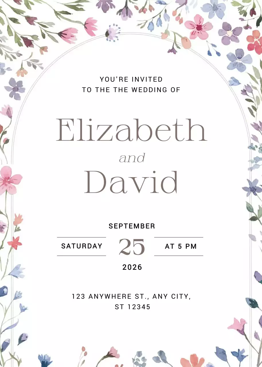 Undangan Pernikahan Bunga Putih