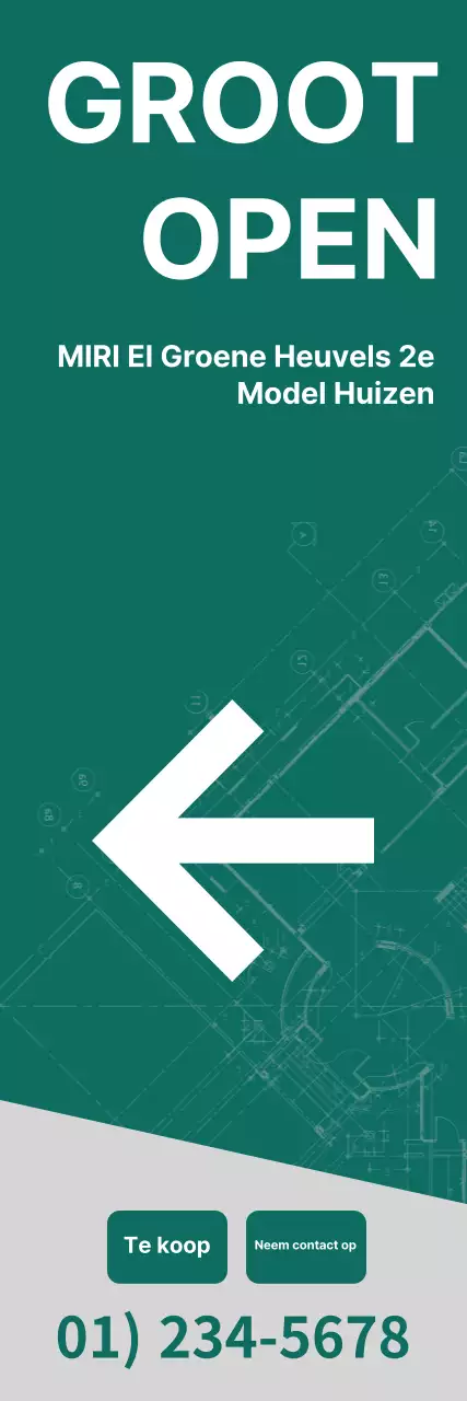 Appartement te koop banner in luxe amber kleur