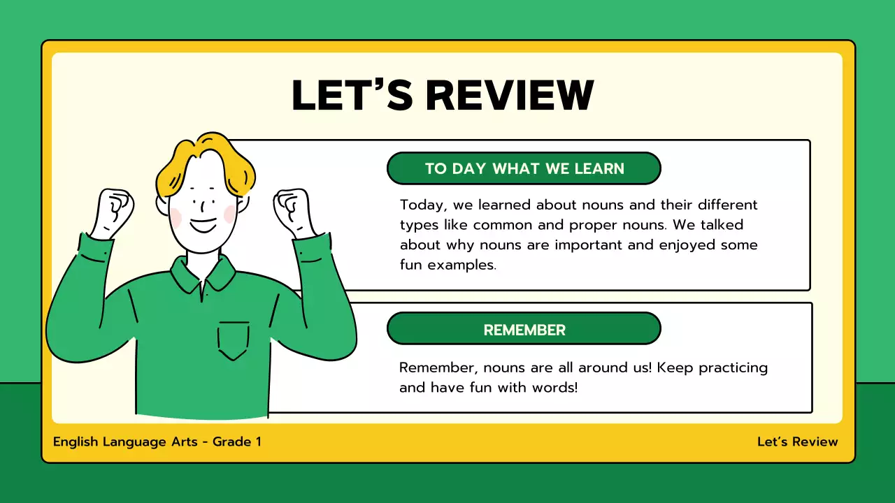 Green Simple Grammar Course Presentation