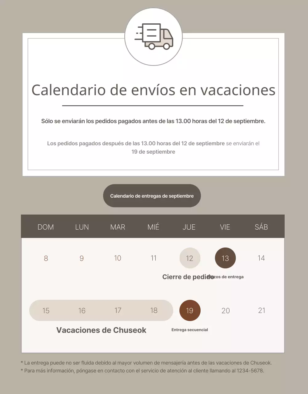 Beige y sencillo para promocionar los productos ganaderos