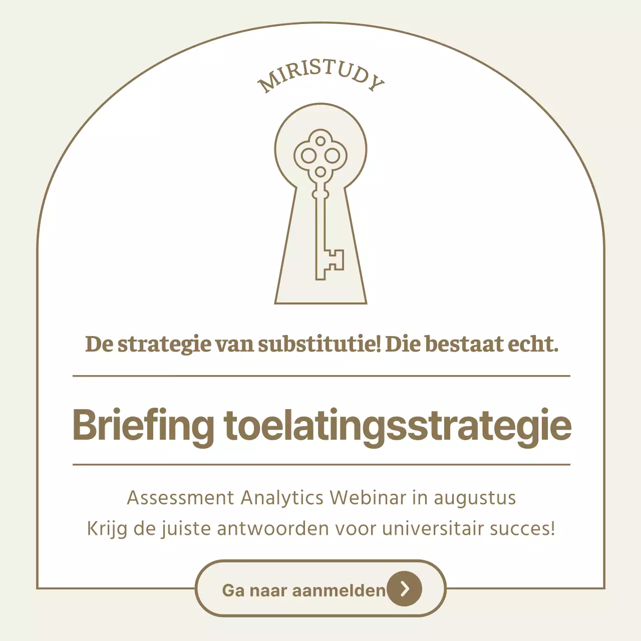 Bevorder een beige en eenvoudige briefing voor de universiteitsstrategie