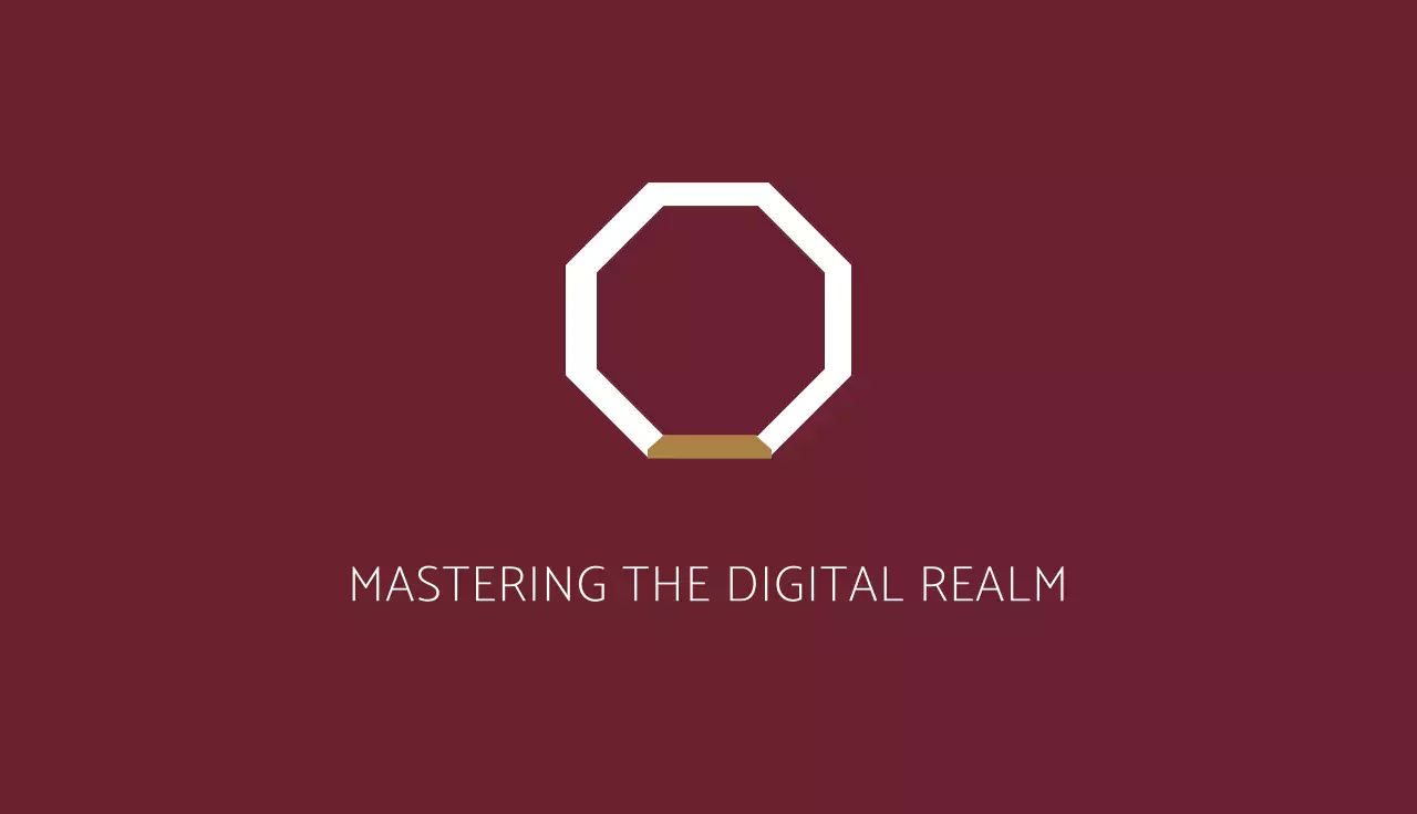 Maroon Modern Business Card