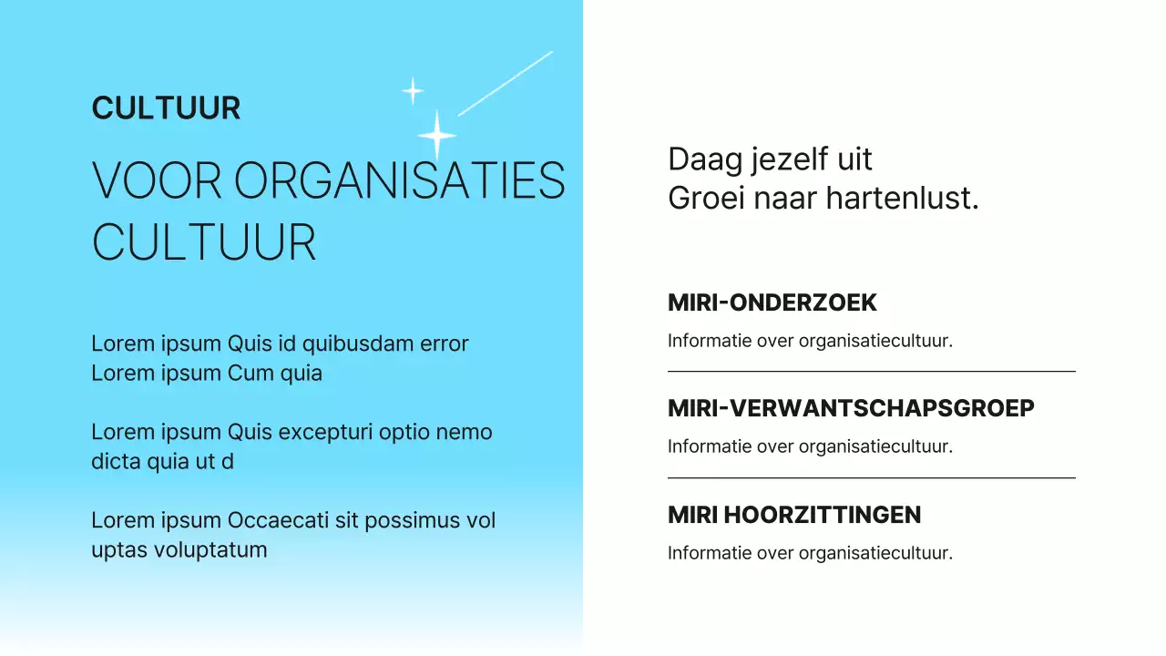 Lichtblauw Eenvoudig Bedrijfscultuur Boek Introductie