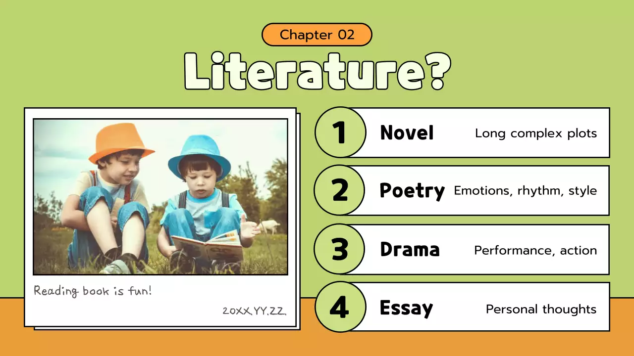 Green Simple Storybook Guide Presentation