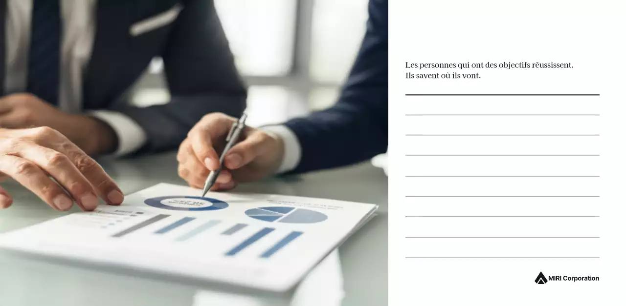 Un calendrier d'entreprise simple en gris