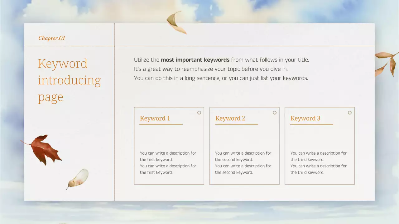 Orange Rustic Fall Presentation