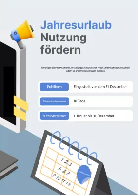 Über Blue Modern Annual Leave