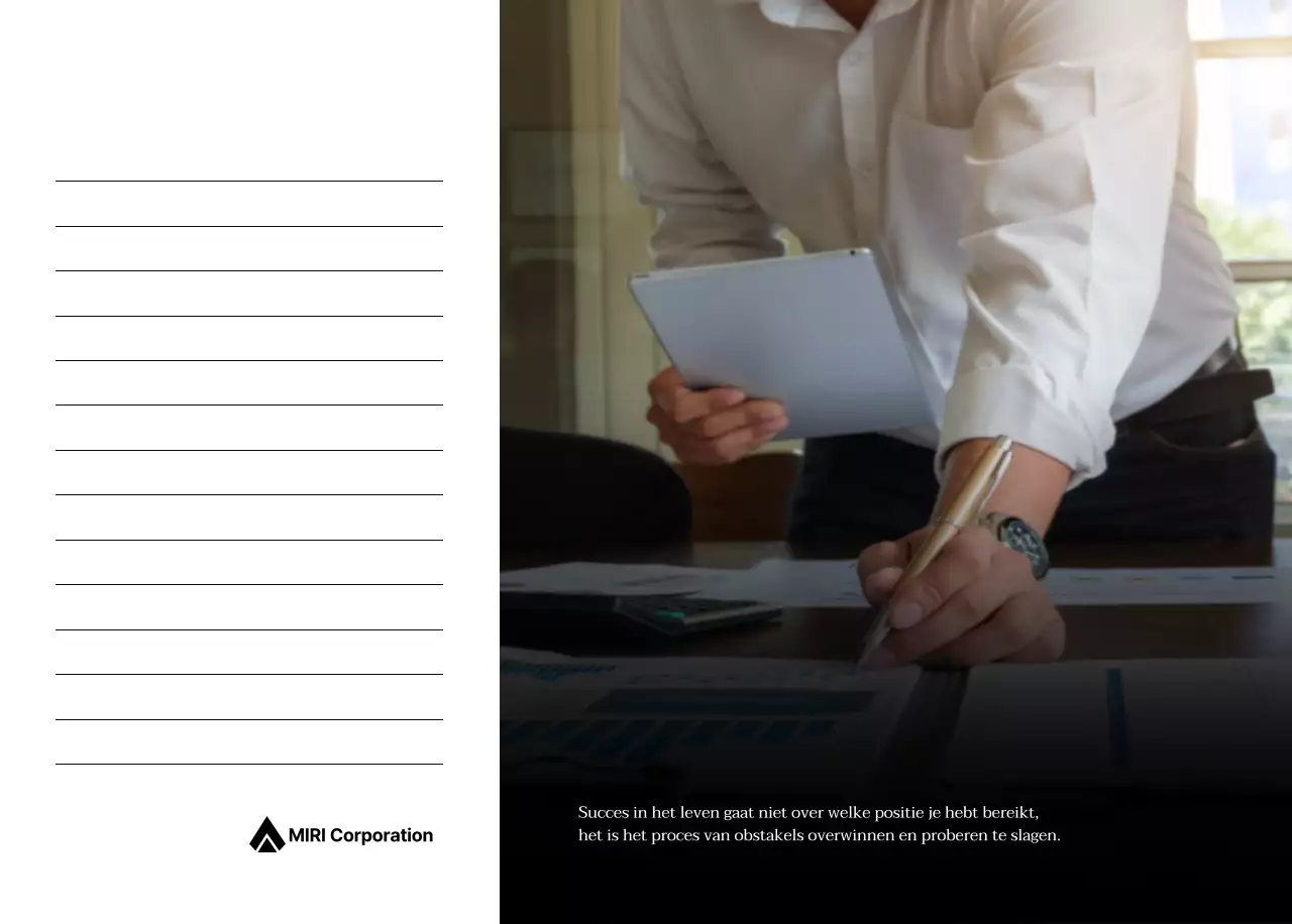 Een eenvoudige bedrijfskalender in grijs