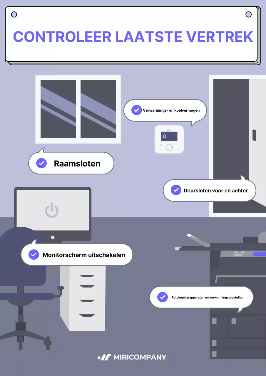 Blauwe eenvoudige veiligheidsinstructies