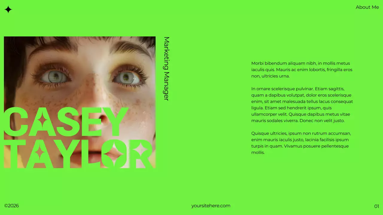 Green Bold Portfolio Presentation