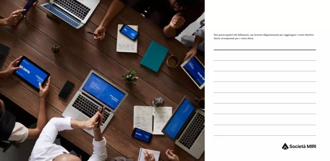 Un semplice calendario aziendale in grigio