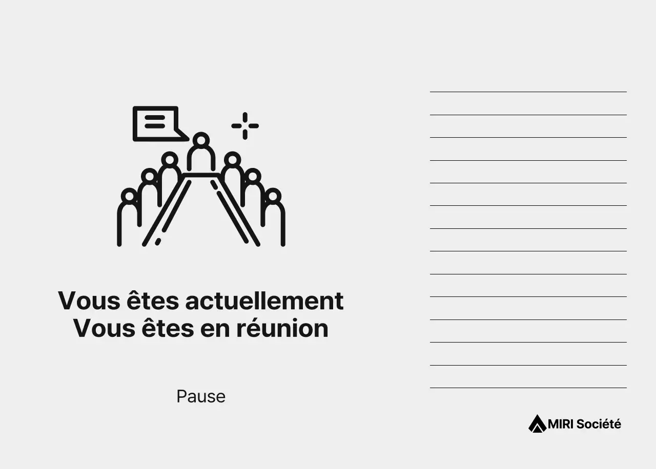 Un calendrier d'entreprise simple en gris