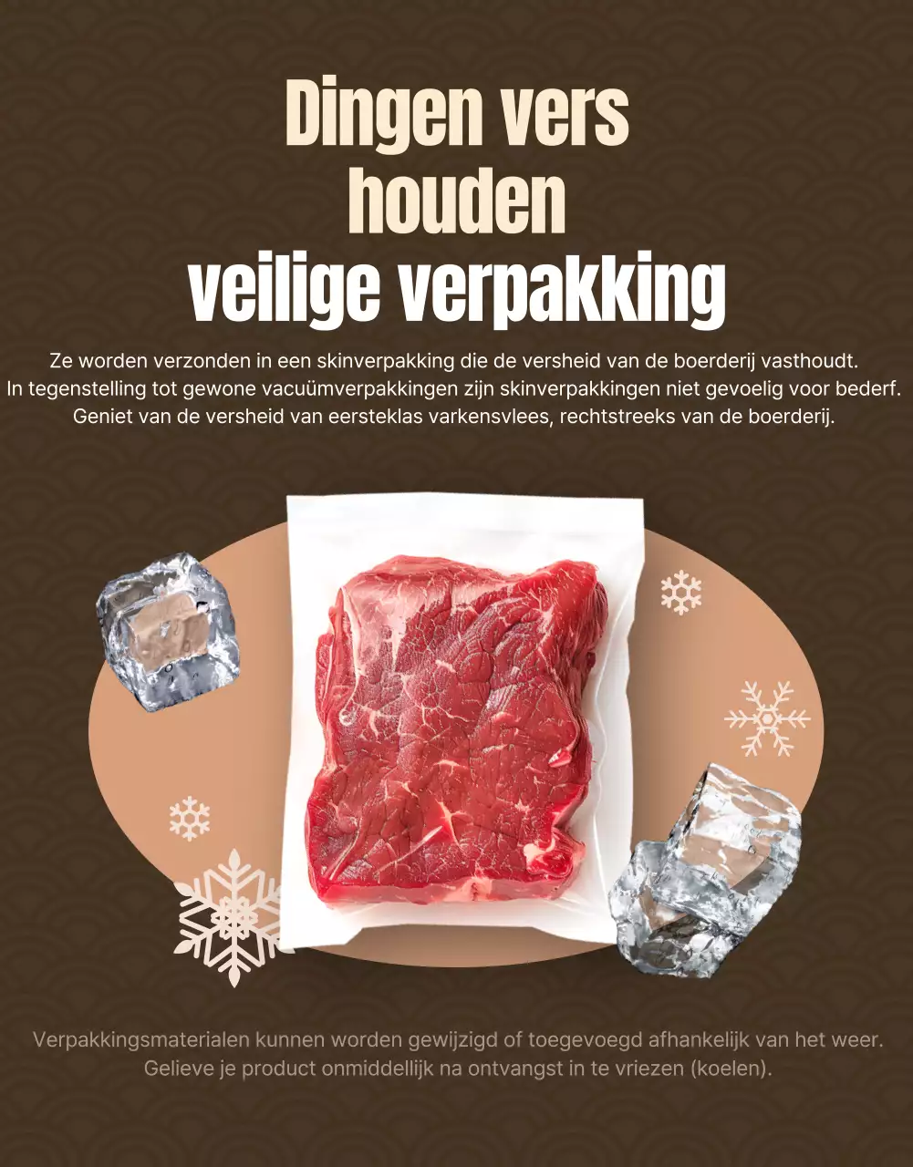 Traditioneel bruin vlees ad