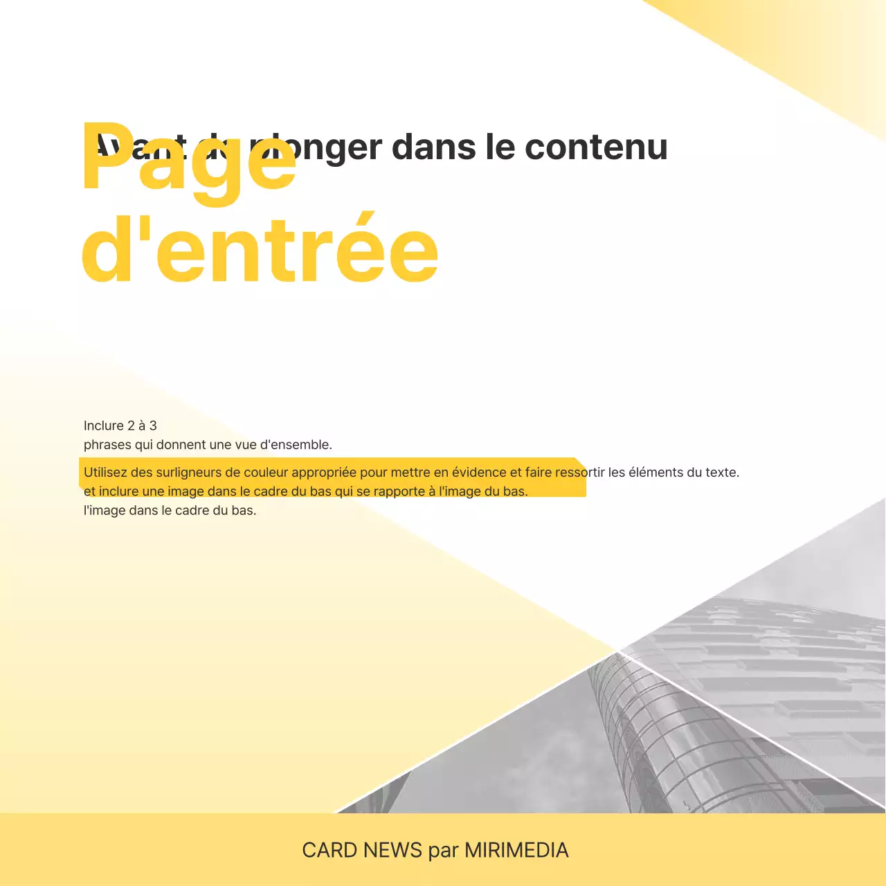Promouvoir votre entreprise Yellow Simple