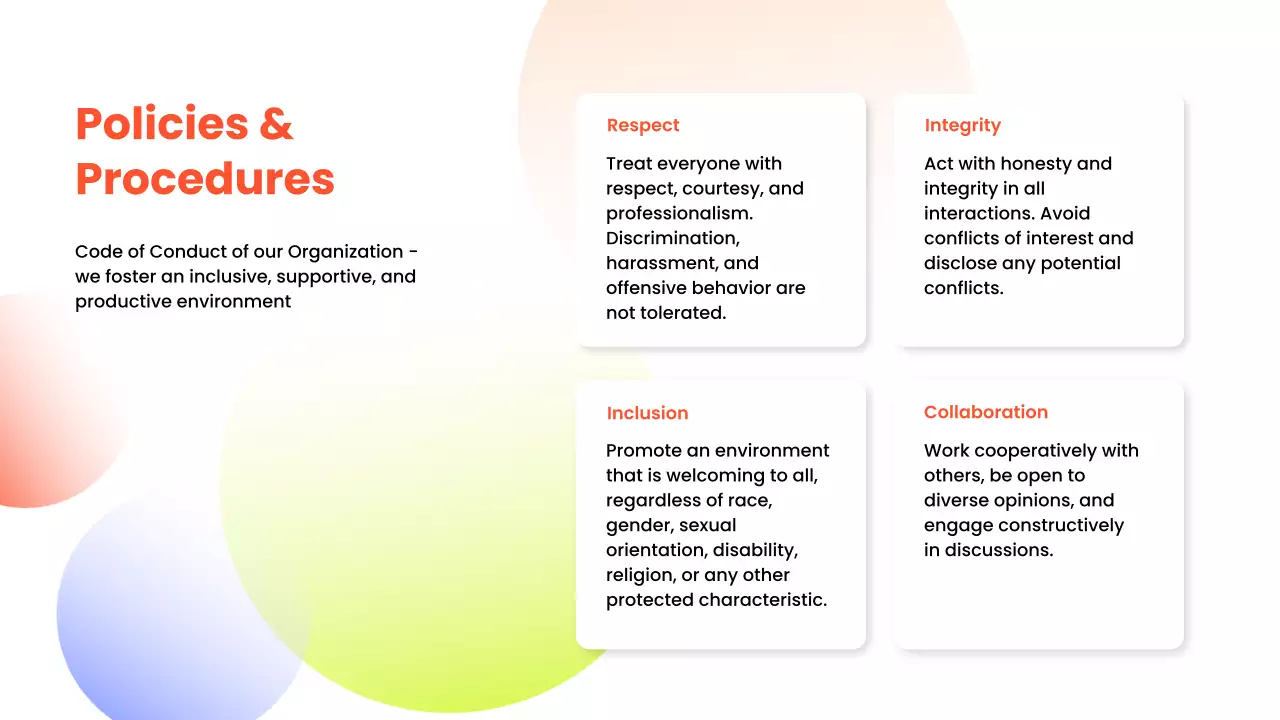 White Modern Employee Guide Presentation