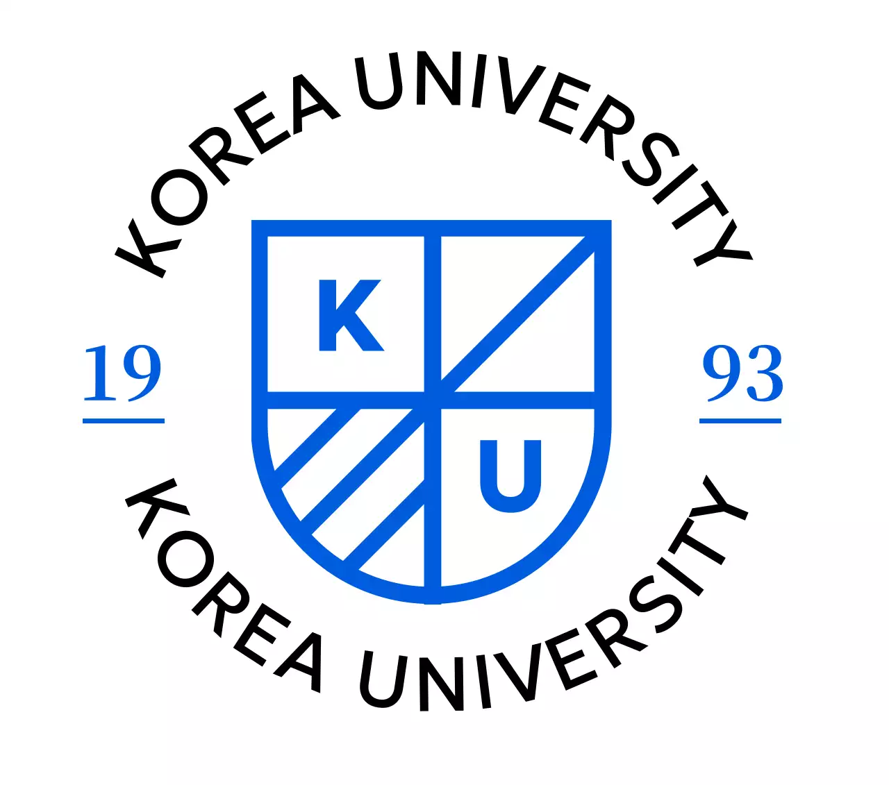 파랑 심플 대학 로고