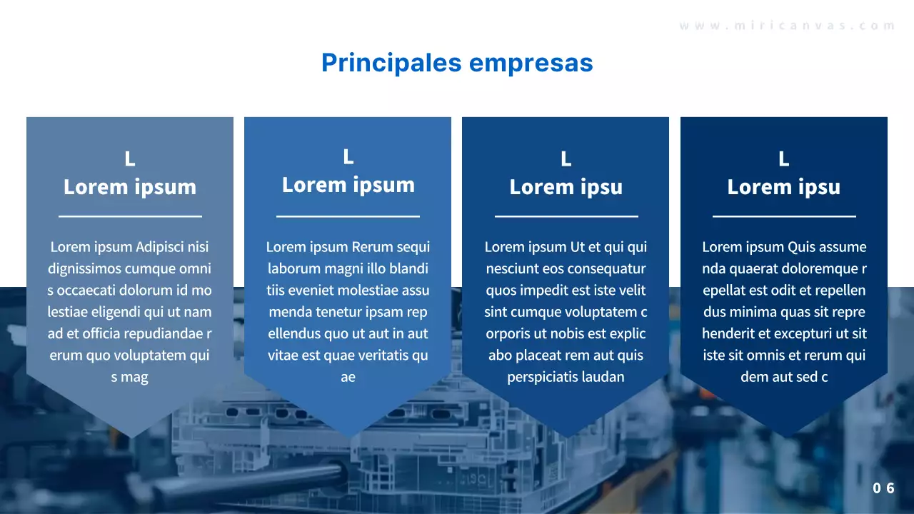 Promocione su perfil de empresa blue modern