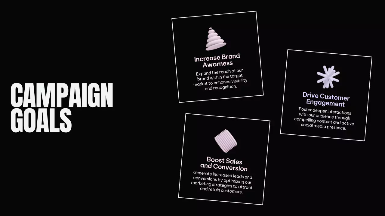 Black Modern Marketing Plan Presentation