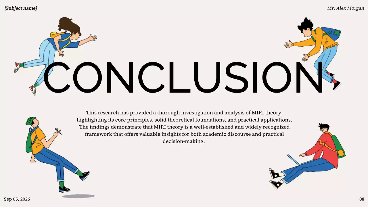 Colorful Minimal Project Presentation