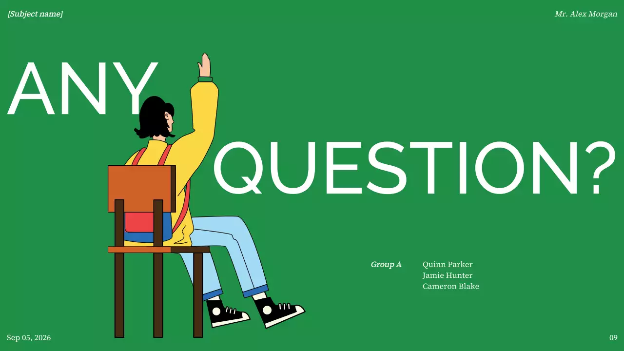 Colorful Minimal Project Presentation