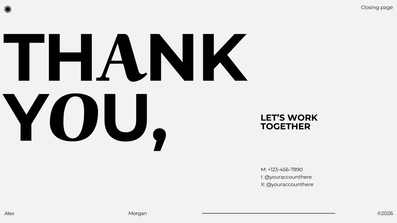 Trình bày danh mục đầu tư hiện đại màu đen