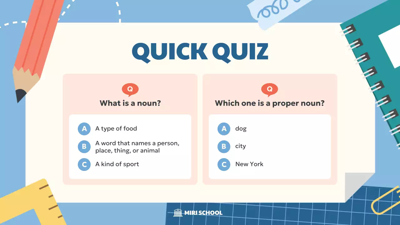 Blue Simple Grammar Guide Presentation