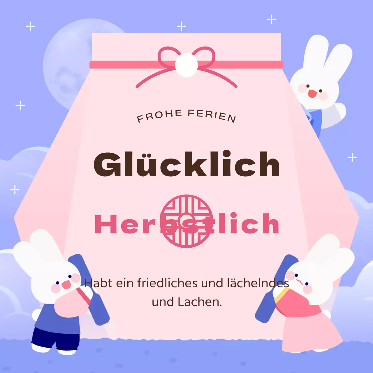 Rosa gemütliches Obon-Fest