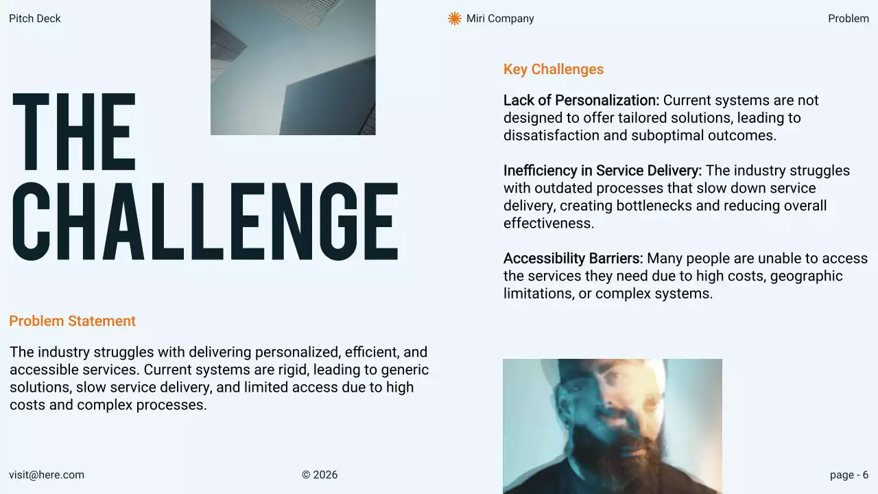 Orange Minimal Business Pitch Presentation