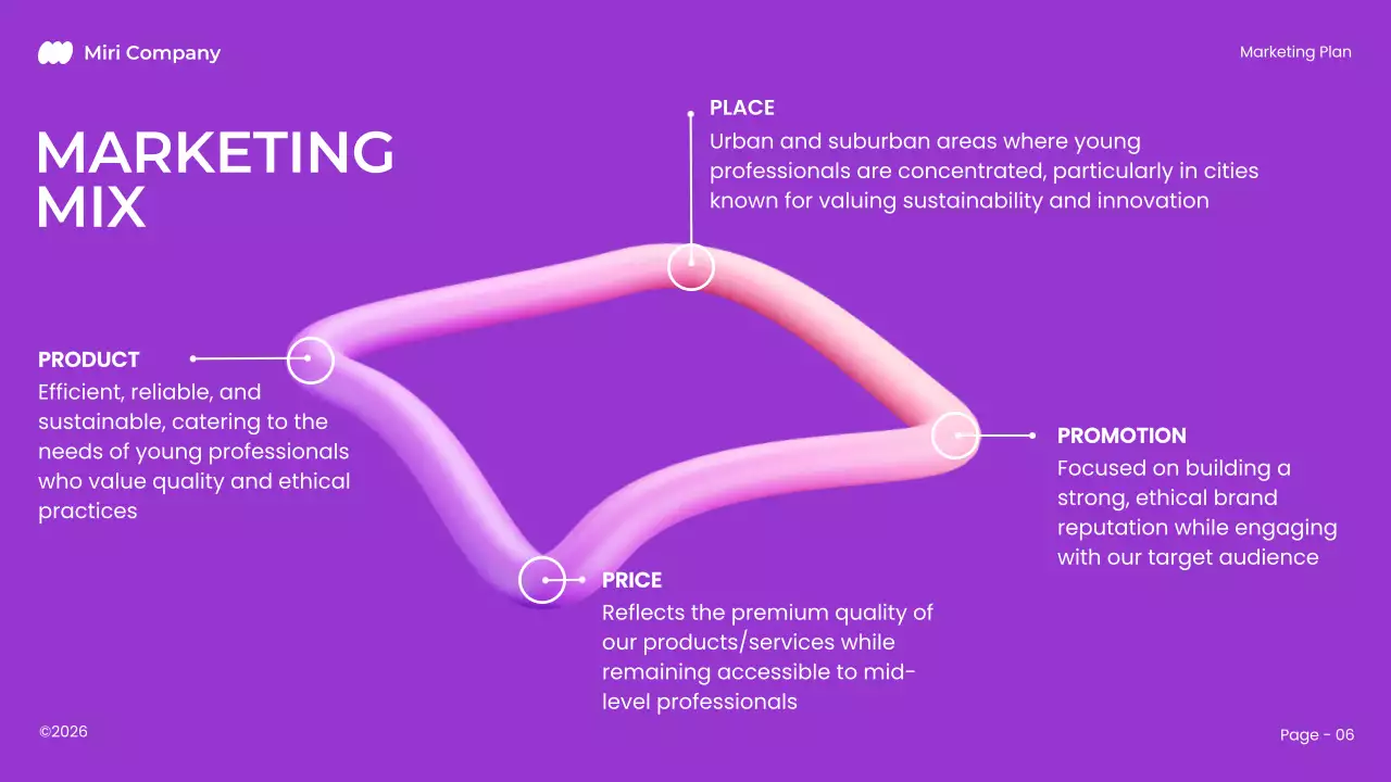 Purple Modern Marketing Plan Document Presentation
