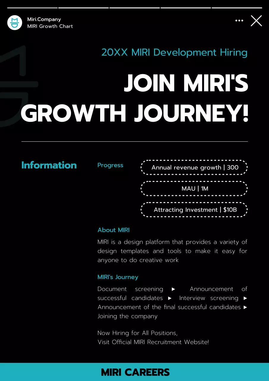 Black Modern Job Recruitment Poster