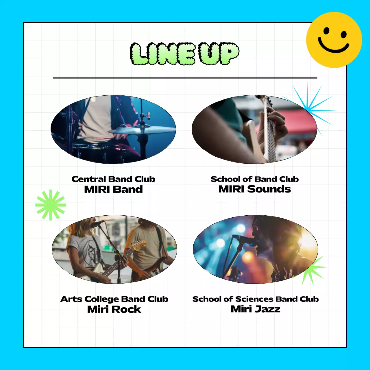 Carrossel do Instagram do evento Blue Trendy Concert