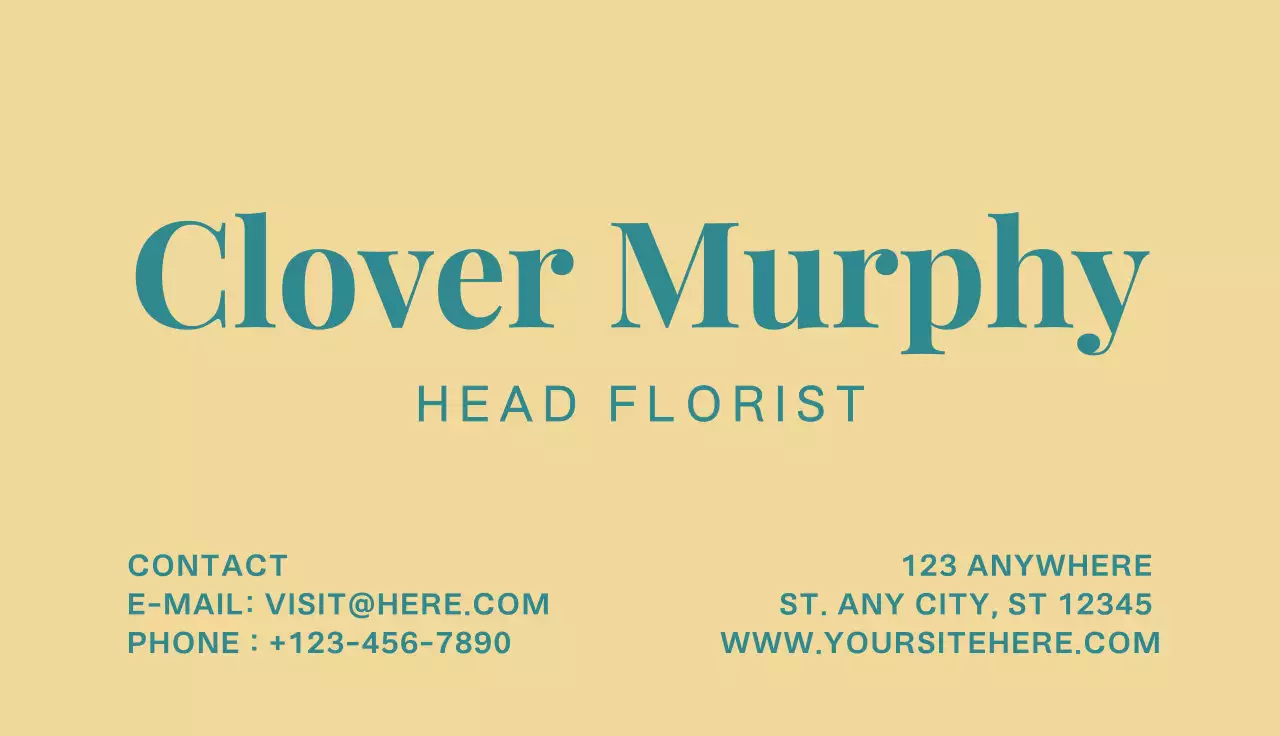 베이지 미니멀 명함