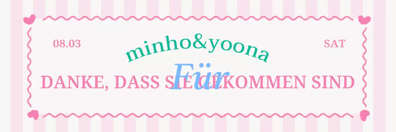 Ein rosa Hochzeitsgeschenk