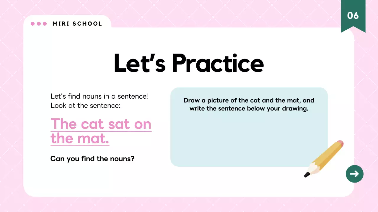 Pink Modern Grammar Class Presentation