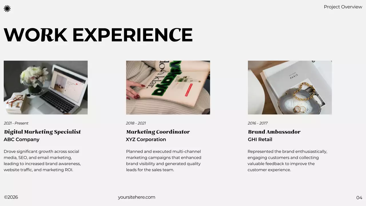 Trình bày danh mục đầu tư hiện đại màu đen