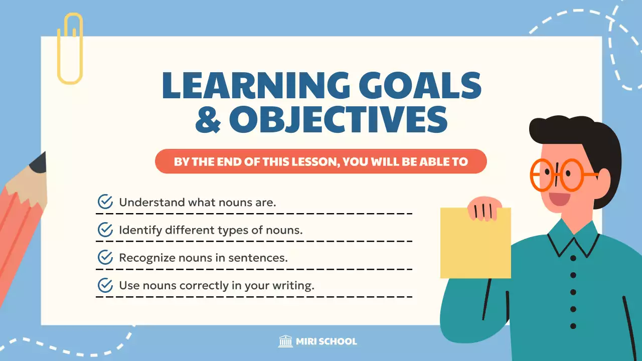 Blue Simple Grammar Guide Presentation