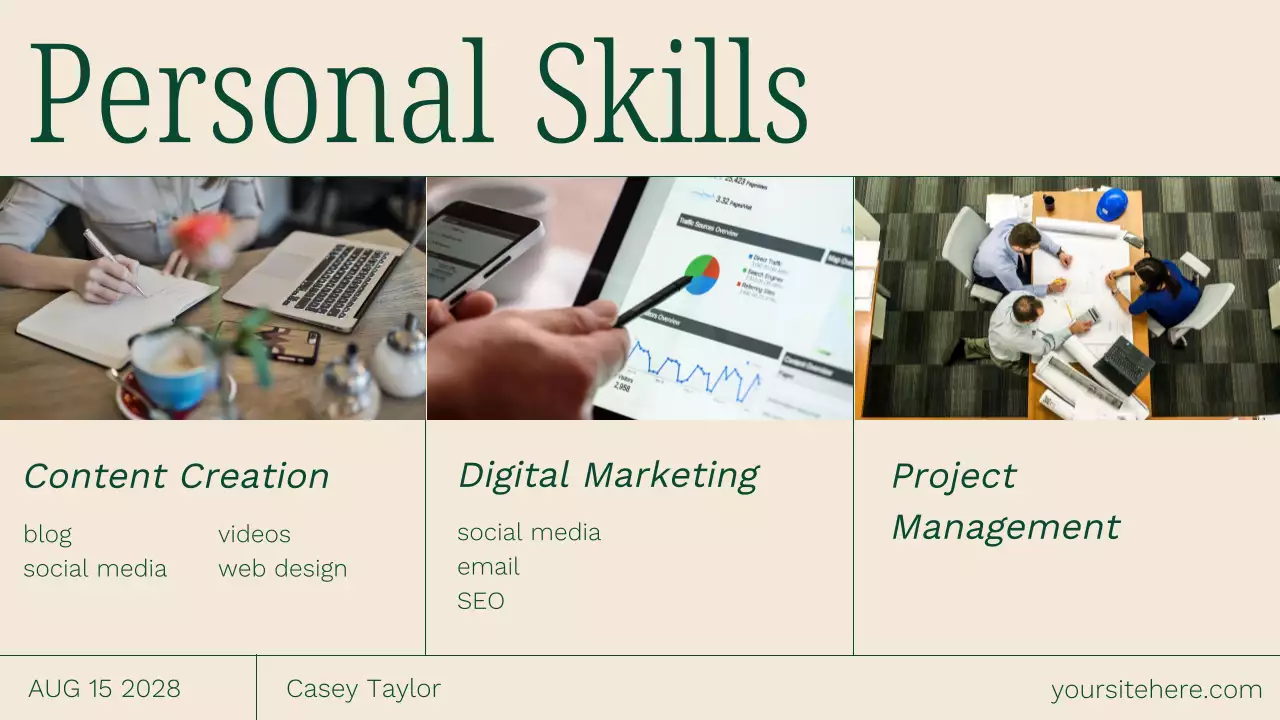 Green Modern Portfolio Resume Presentation