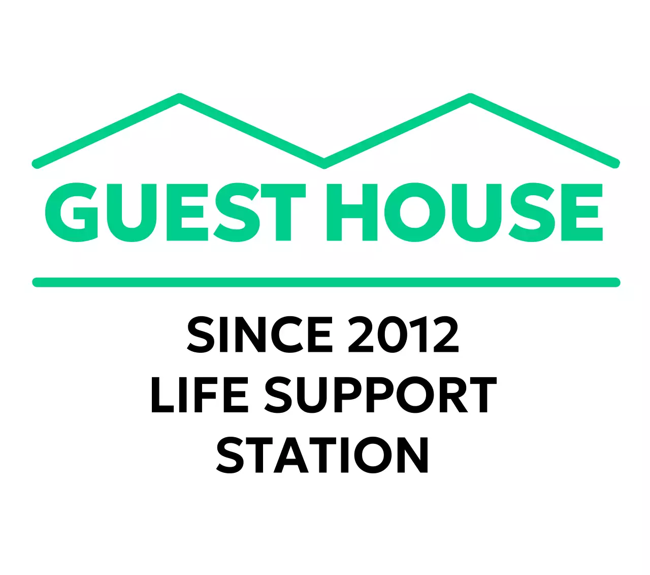 민트 심플 숙박 로고