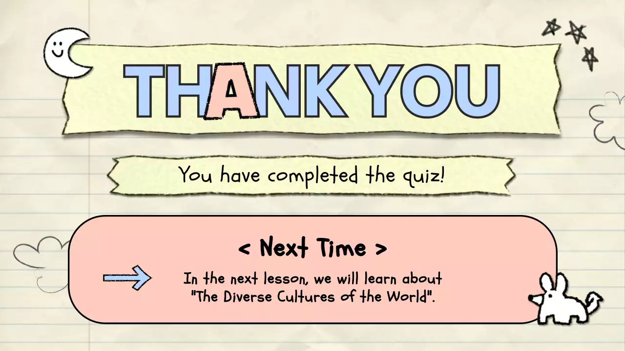 Blue Comic Quiz Guide Presentation