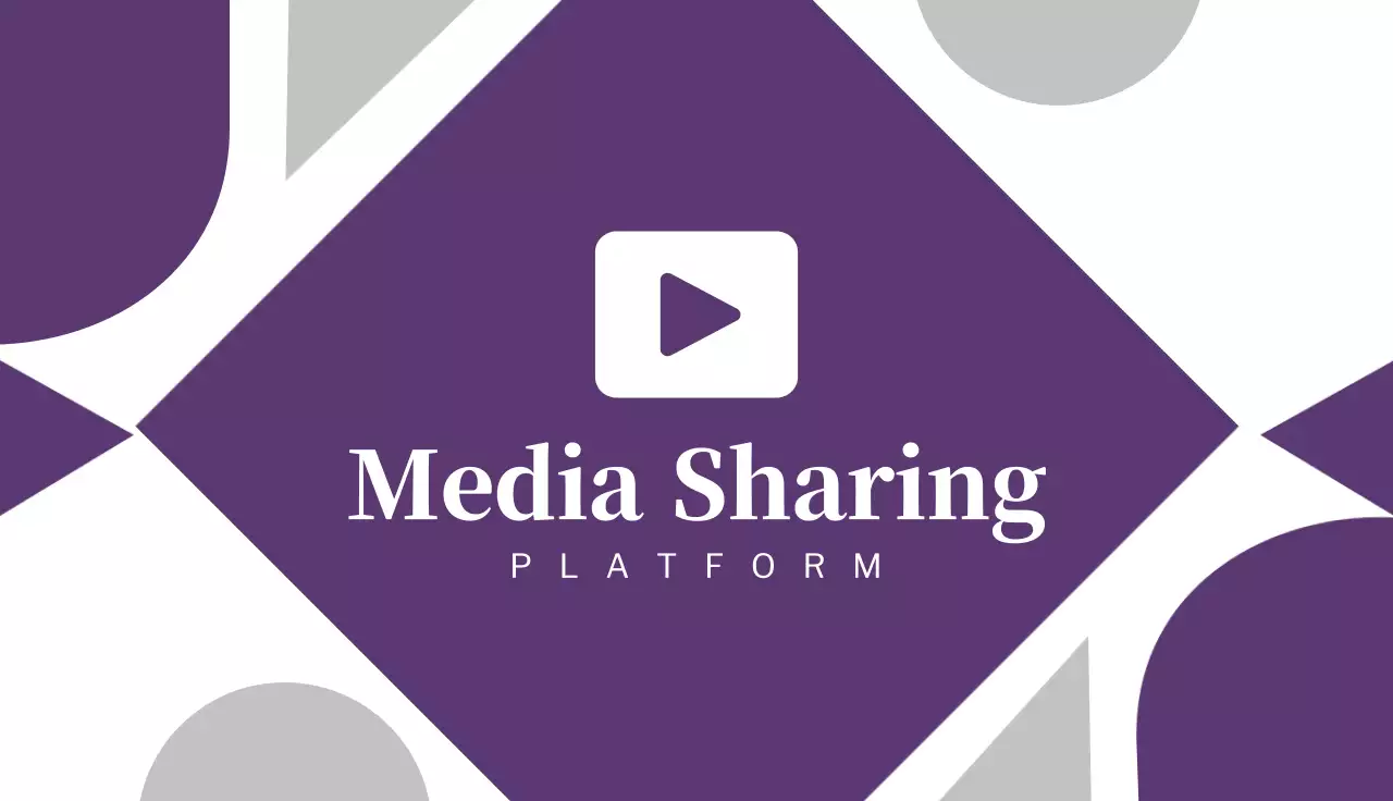 Purple Professional Media Business Card