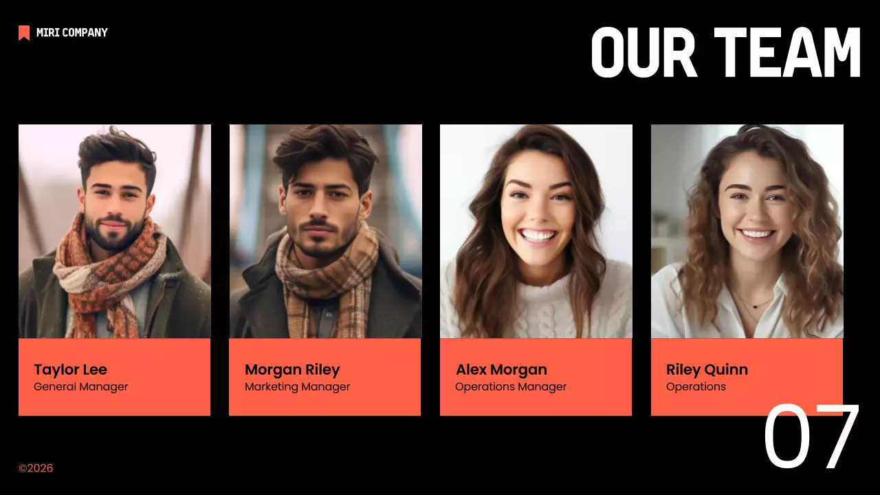 Orange Modern Employee Guide Presentation