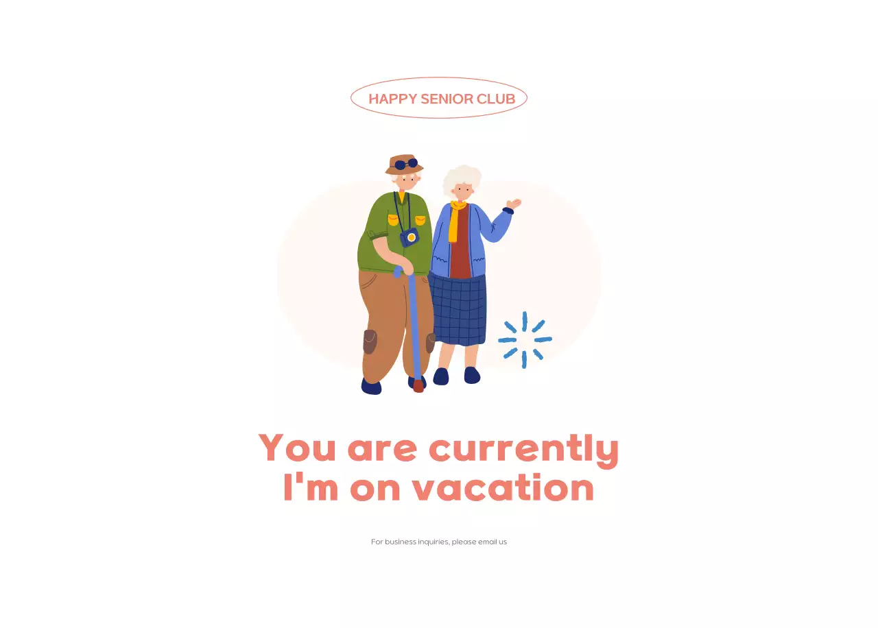 Business calendar with cute illustrations