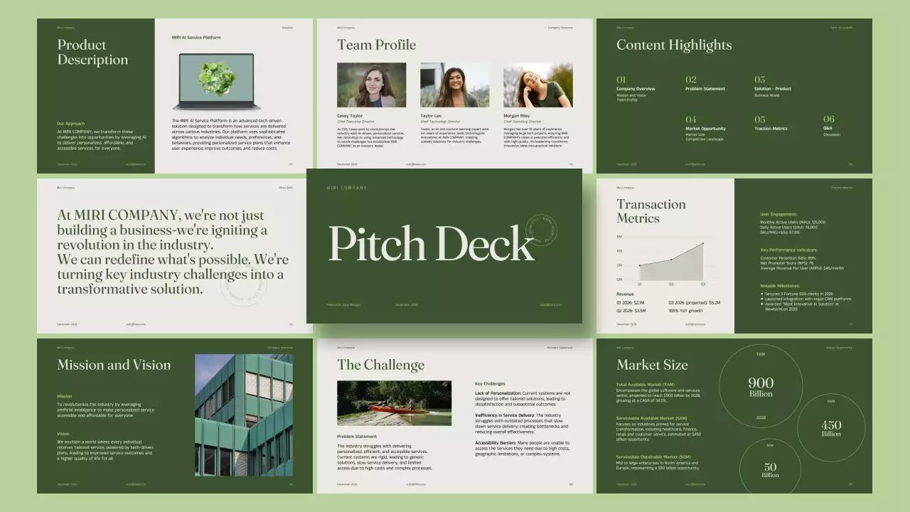 Green Minimal Business Promotion Presentation