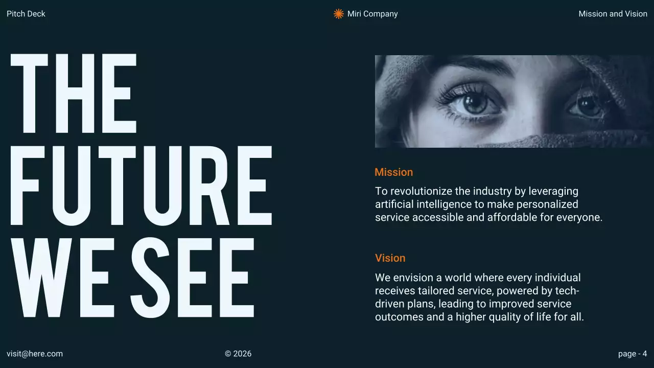 Orange Minimal Business Pitch Presentation