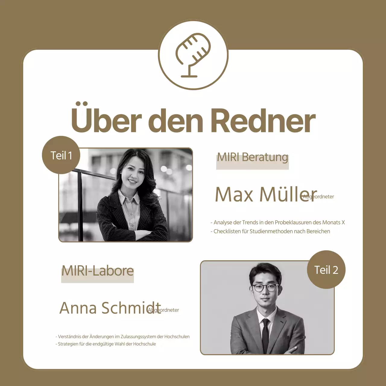 Förderung eines beigefarbenen und einfachen Briefings zur Hochschulstrategie