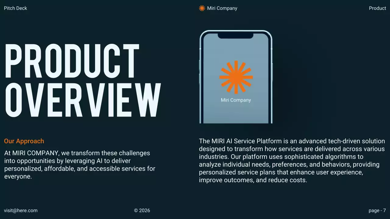 Orange Minimal Business Pitch Presentation