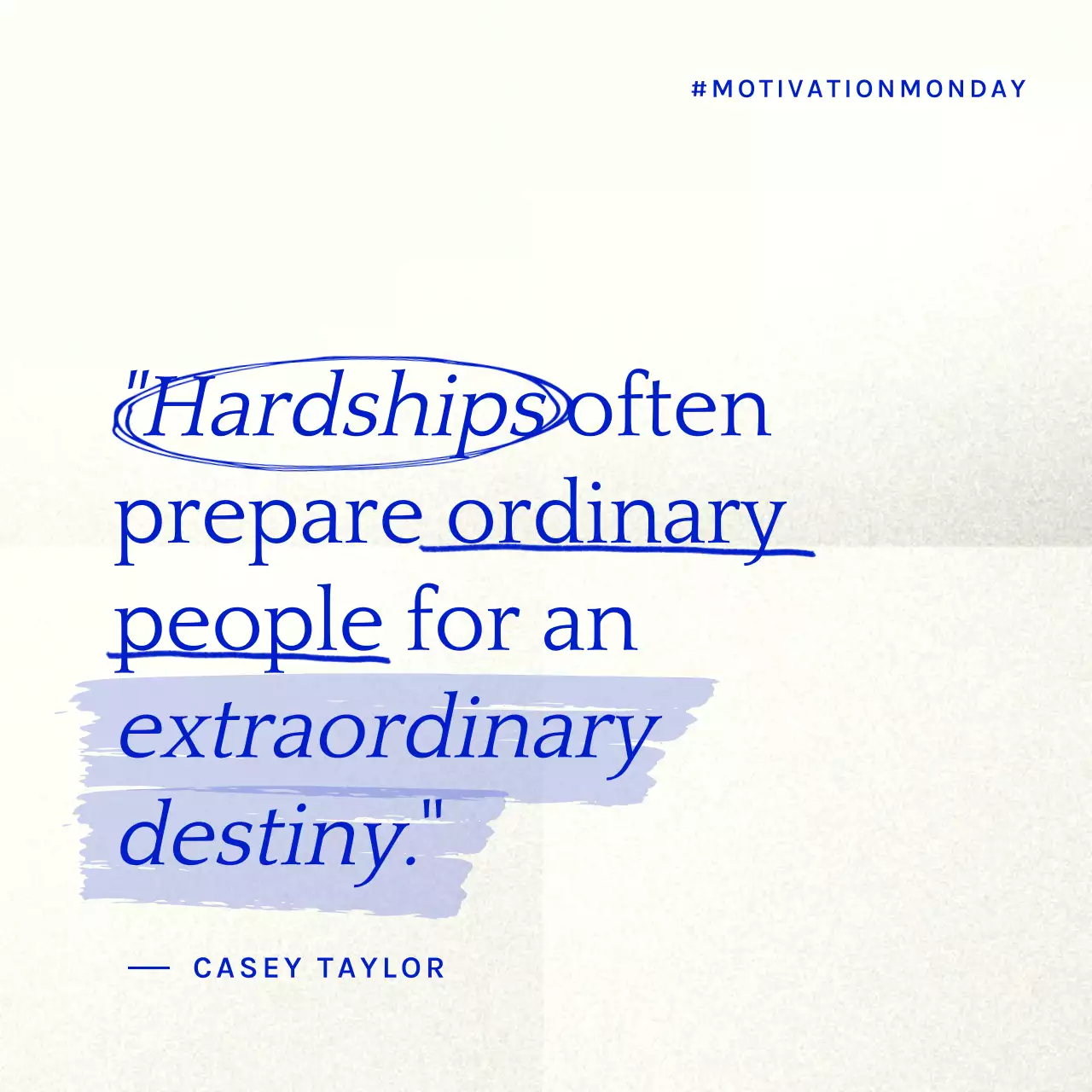 Blue Minimal Motivation Announcement Social Media Post